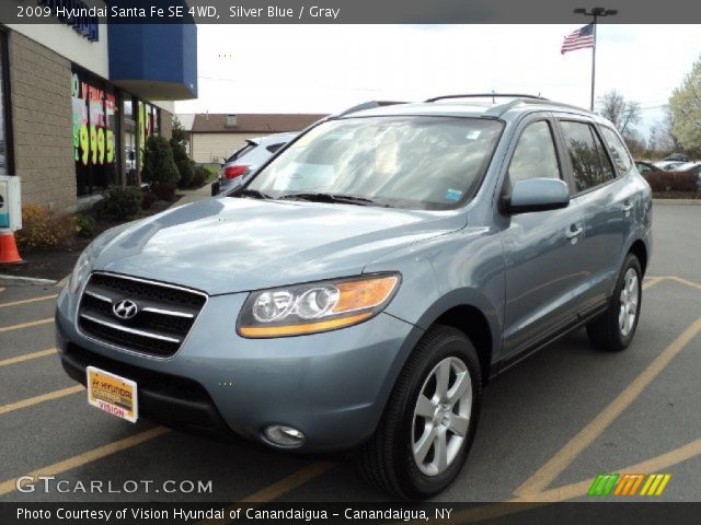 2009 Hyundai Santa Fe SE 4WD in Silver Blue