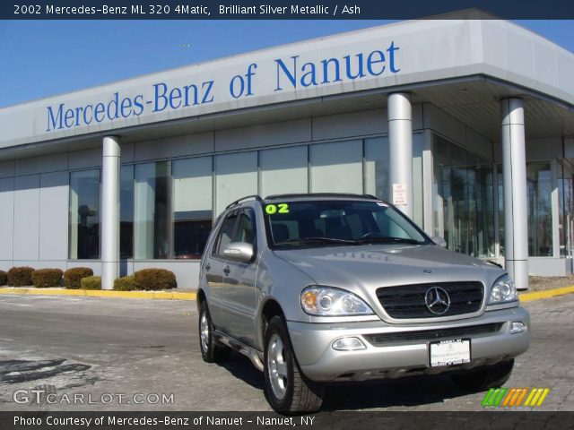 2002 Mercedes-Benz ML 320 4Matic in Brilliant Silver Metallic