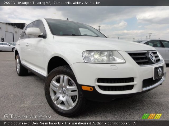 2004 Volkswagen Touareg V8 in Campanella White