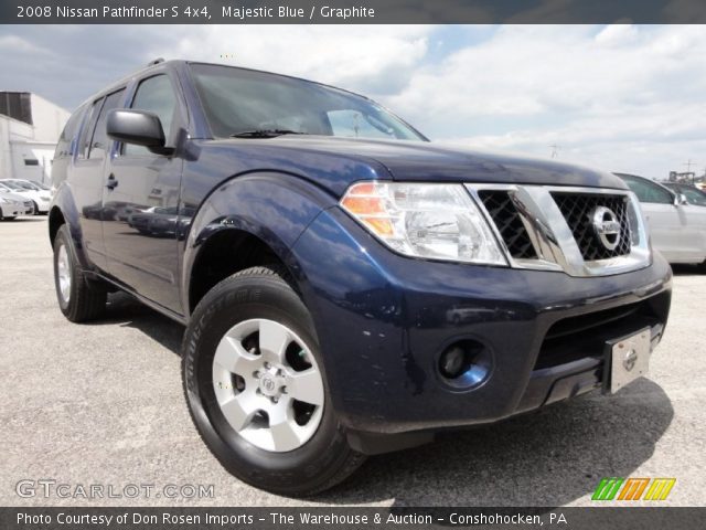 2008 Nissan Pathfinder S 4x4 in Majestic Blue