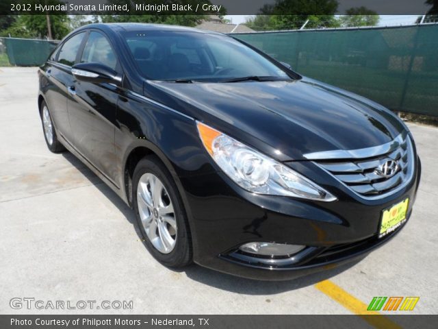 2012 Hyundai Sonata Limited in Midnight Black