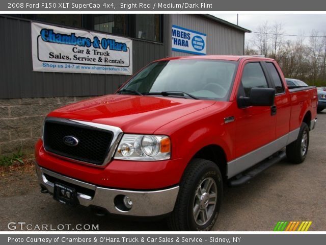 2008 Ford F150 XLT SuperCab 4x4 in Bright Red