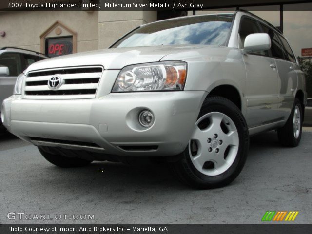 2007 Toyota Highlander Limited in Millenium Silver Metallic