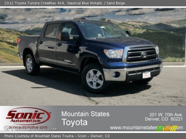 2012 Toyota Tundra CrewMax 4x4 in Nautical Blue Metallic