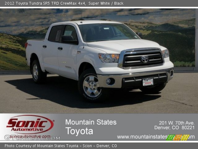 2012 Toyota Tundra SR5 TRD CrewMax 4x4 in Super White