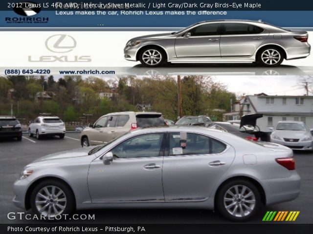 2012 Lexus LS 460 AWD in Mercury Silver Metallic