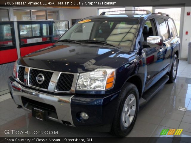 2006 Nissan Armada LE 4x4 in Majestic Blue