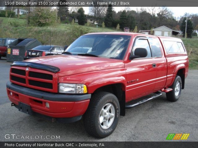 1998 Dodge Ram 1500 Sport Extended Cab 4x4 in Flame Red
