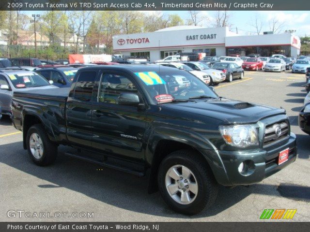 2009 Toyota Tacoma V6 TRD Sport Access Cab 4x4 in Timberland Green Mica