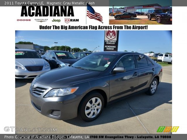 2011 Toyota Camry LE in Magnetic Gray Metallic