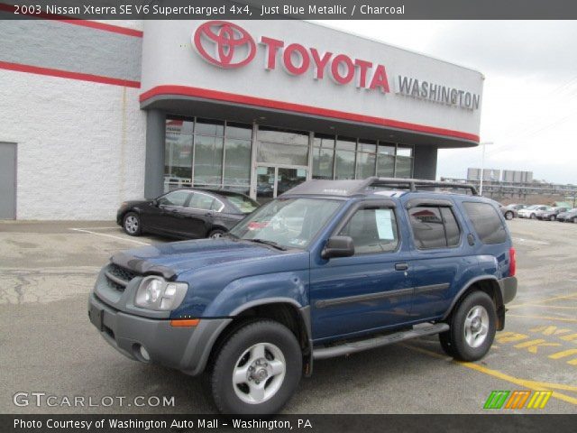 2003 Nissan Xterra SE V6 Supercharged 4x4 in Just Blue Metallic