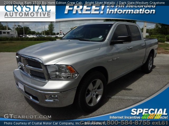 2009 Dodge Ram 1500 Big Horn Edition Crew Cab in Bright Silver Metallic