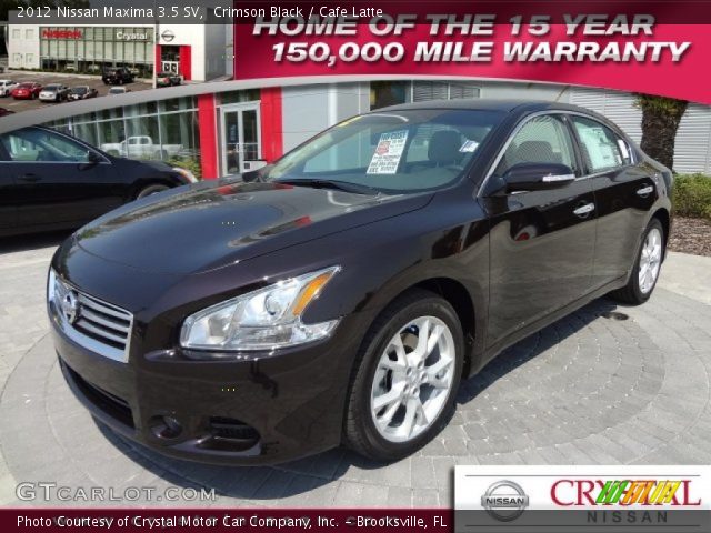 2012 Nissan Maxima 3.5 SV in Crimson Black