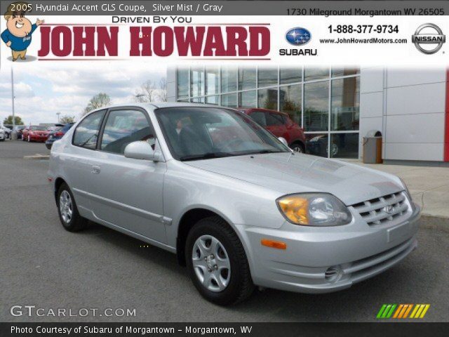 2005 Hyundai Accent GLS Coupe in Silver Mist