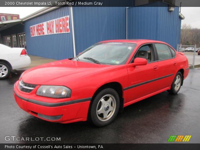 2000 Chevrolet Impala LS in Torch Red