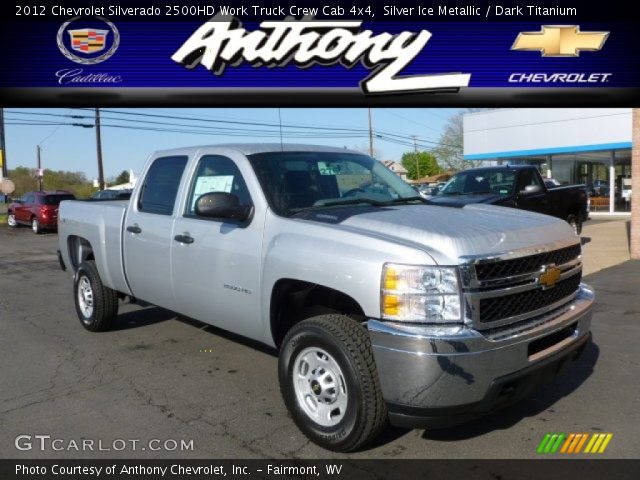 2012 Chevrolet Silverado 2500HD Work Truck Crew Cab 4x4 in Silver Ice Metallic