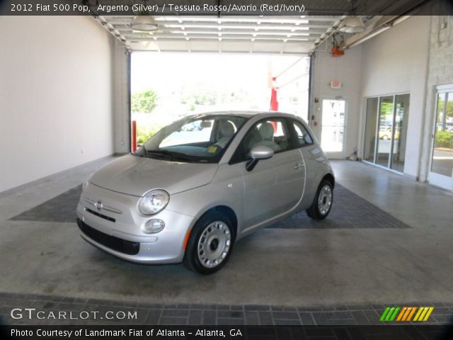 2012 Fiat 500 Pop in Argento (Silver)