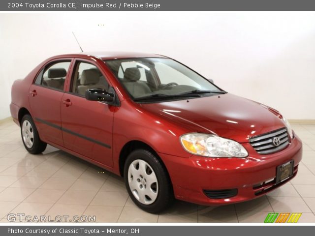 2004 Toyota Corolla CE in Impulse Red