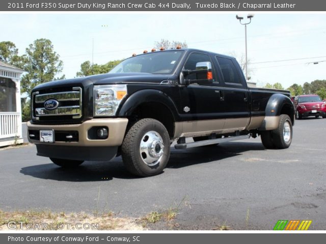 2011 Ford F350 Super Duty King Ranch Crew Cab 4x4 Dually in Tuxedo Black