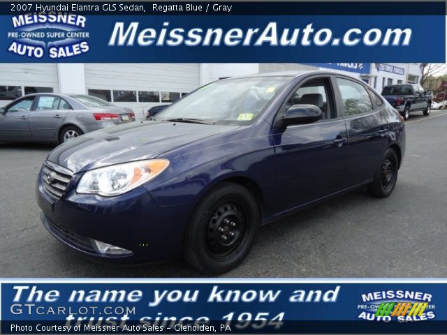 2007 Hyundai Elantra GLS Sedan in Regatta Blue