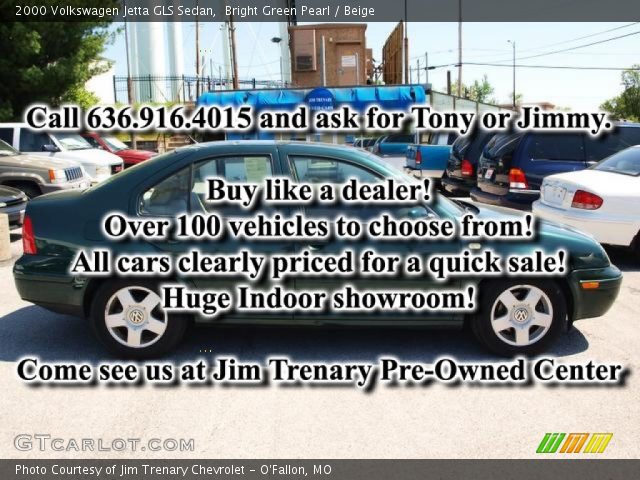 2000 Volkswagen Jetta GLS Sedan in Bright Green Pearl