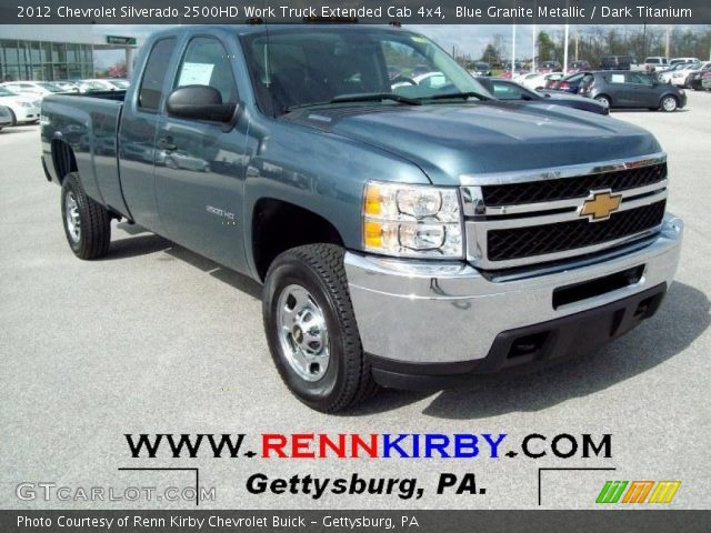 2012 Chevrolet Silverado 2500HD Work Truck Extended Cab 4x4 in Blue Granite Metallic