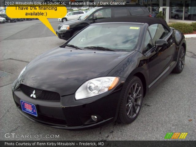 2012 Mitsubishi Eclipse Spyder SE in Kalapana Black