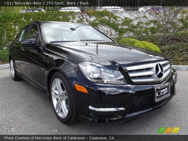 2012 Mercedes-Benz C 250 Sport in Black