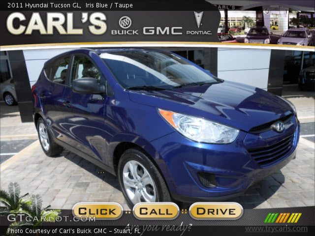 2011 Hyundai Tucson GL in Iris Blue