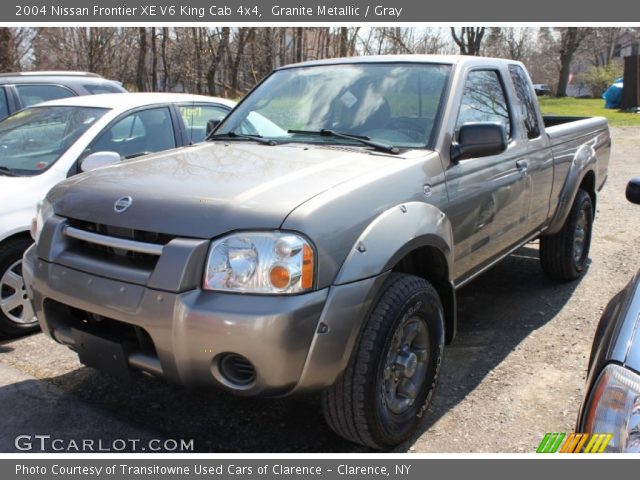 2004 Nissan Frontier XE V6 King Cab 4x4 in Granite Metallic