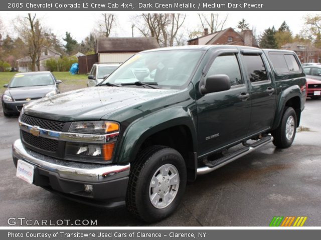 2005 Chevrolet Colorado LS Crew Cab 4x4 in Dark Green Metallic