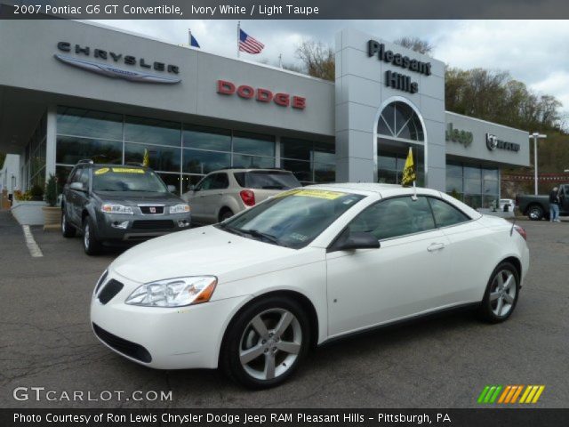 2007 Pontiac G6 GT Convertible in Ivory White