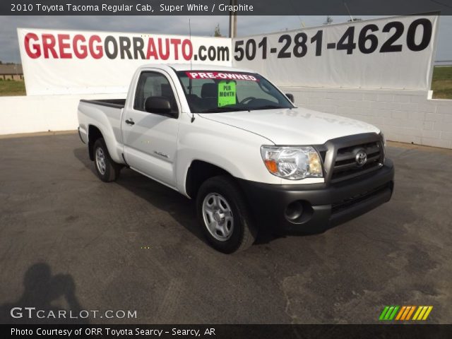 2010 Toyota Tacoma Regular Cab in Super White