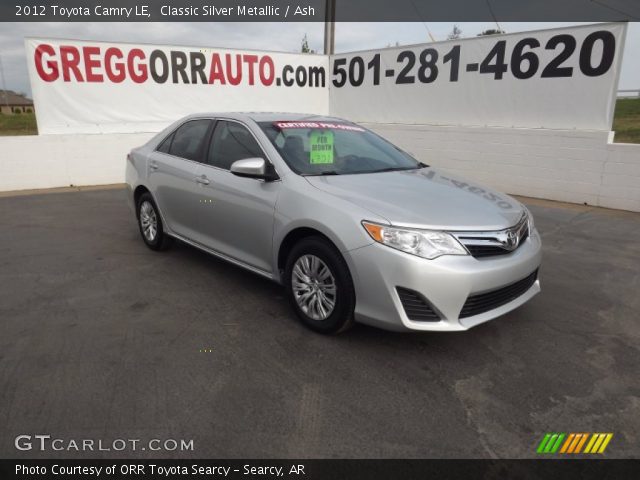 2012 Toyota Camry LE in Classic Silver Metallic