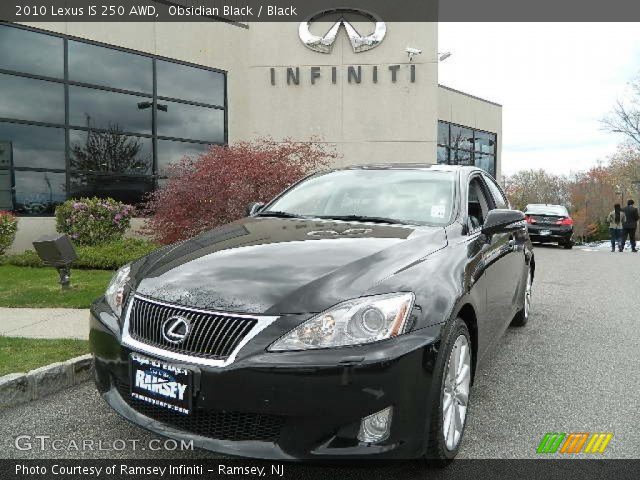 2010 Lexus IS 250 AWD in Obsidian Black