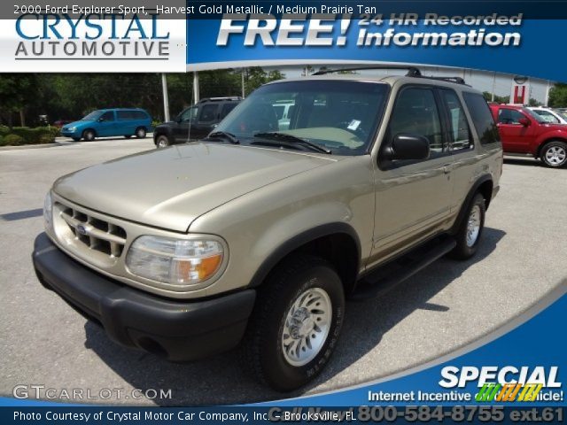 2000 Ford Explorer Sport in Harvest Gold Metallic