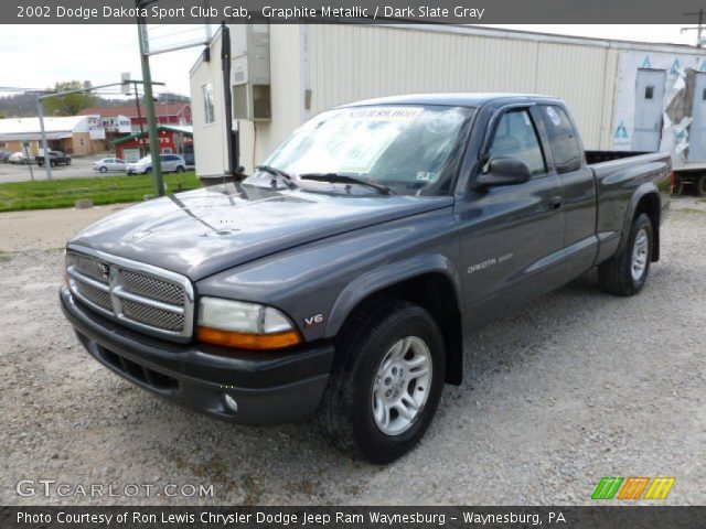 2002 Dodge Dakota Sport Club Cab in Graphite Metallic