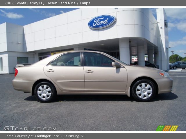 2002 Toyota Camry LE in Desert Sand Mica