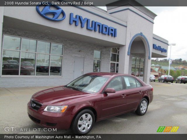 2008 Hyundai Sonata GLS in Dark Cherry Red