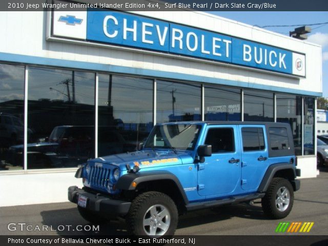 2010 Jeep Wrangler Unlimited Islander Edition 4x4 in Surf Blue Pearl