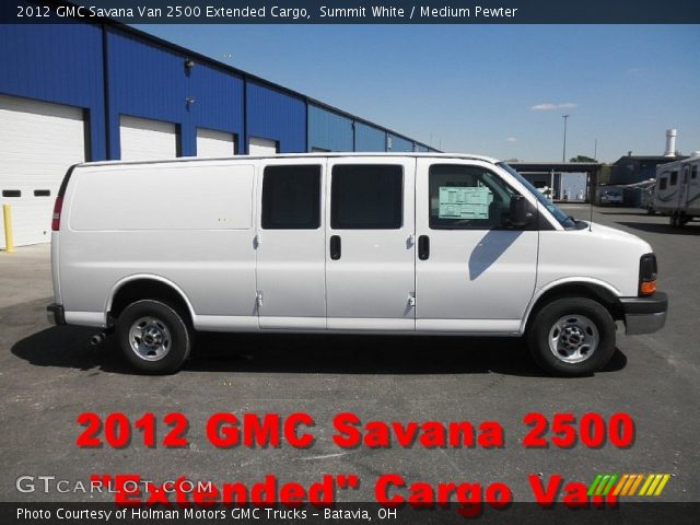2012 GMC Savana Van 2500 Extended Cargo in Summit White
