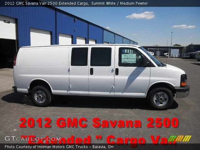 2012 GMC Savana Van 2500 Extended Cargo in Summit White