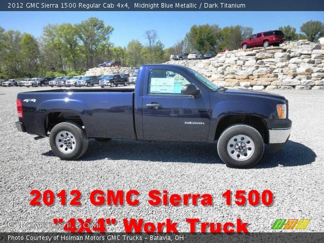 2012 GMC Sierra 1500 Regular Cab 4x4 in Midnight Blue Metallic