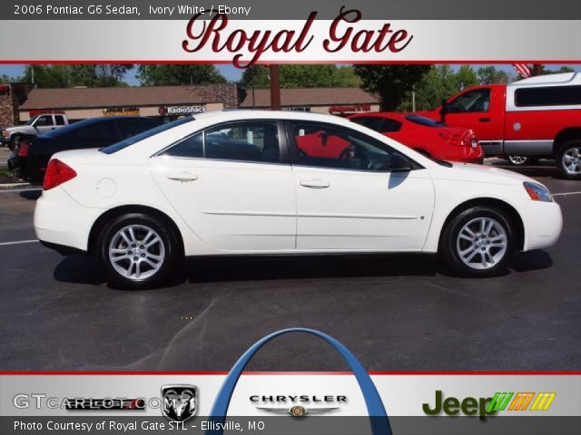 2006 Pontiac G6 Sedan in Ivory White