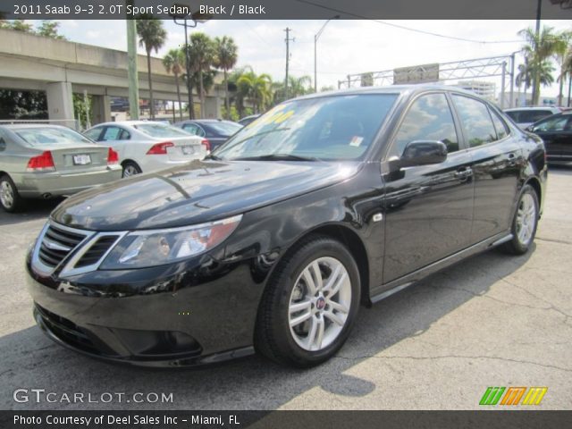 Black - 2011 Saab 9-3 2.0T Sport Sedan - Black Interior | GTCarLot.com ...