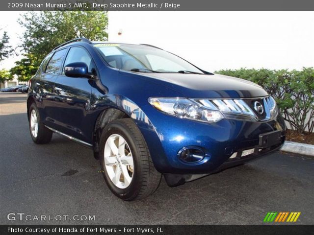 2009 Nissan Murano S AWD in Deep Sapphire Metallic