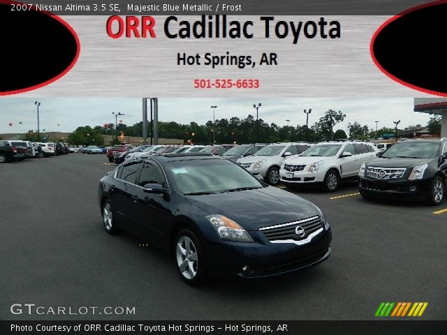 2007 Nissan Altima 3.5 SE in Majestic Blue Metallic