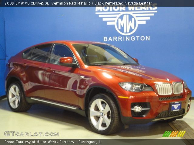 2009 BMW X6 xDrive50i in Vermilion Red Metallic