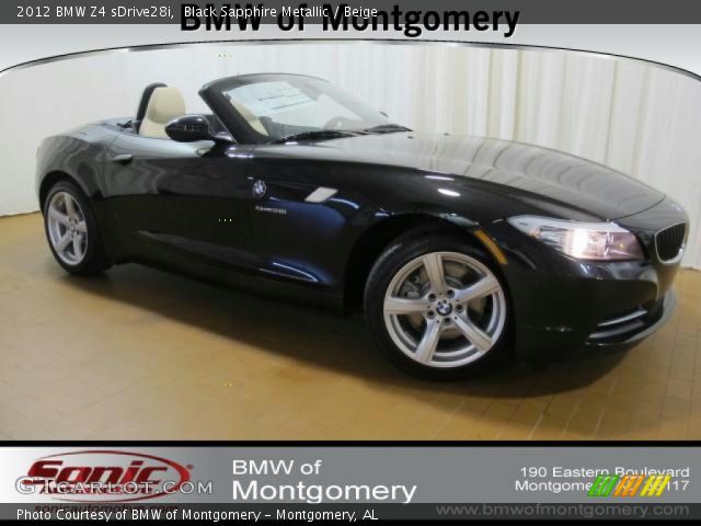2012 BMW Z4 sDrive28i in Black Sapphire Metallic