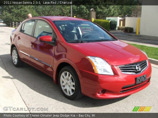 2011 Nissan Sentra 2.0 S in Lava Red